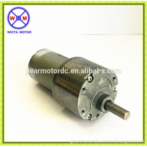 RoHS certification High torque 12v high speed dc gear motor with 37mm gearbox